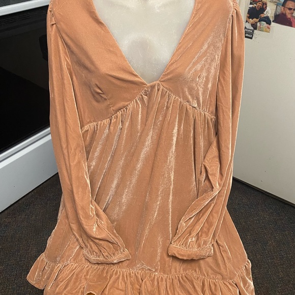 Free People Rust Mini Dress - Picture 3 of 11